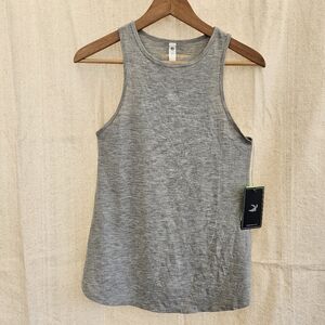 NWT GLYDER Slash Raceback Yoga Gray Top Medium